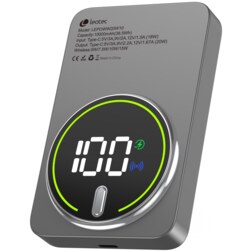 Leotec Power Bank inalámbrico 10000mAh 20W Gris
