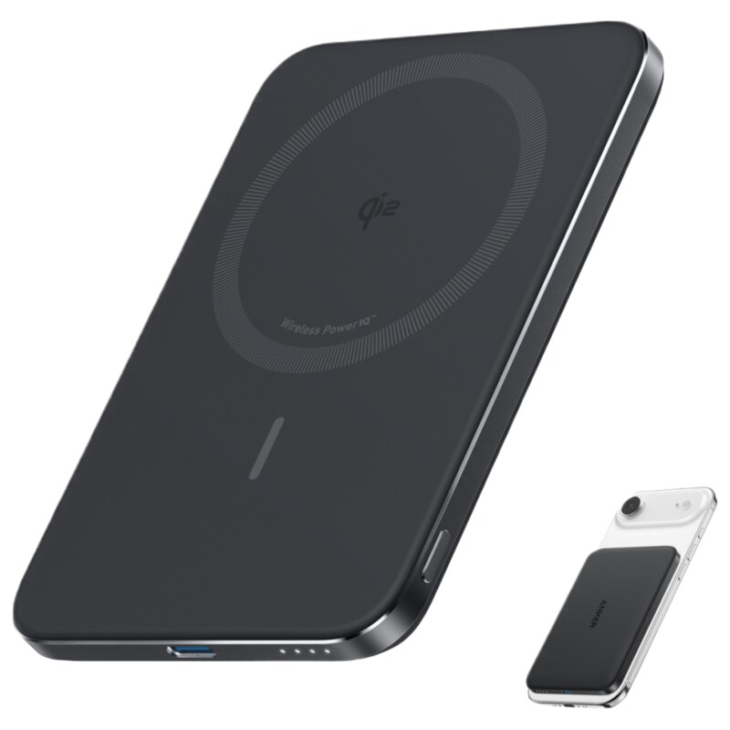 Anker A1665 5000 mAh Cargador inalámbrico Negro