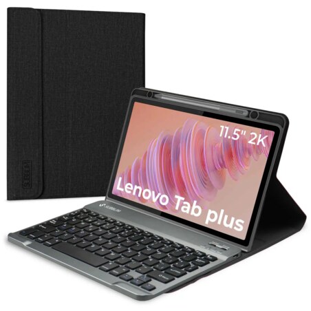 SUBBLIM Funda Tablet Keytab Pro BT Compatible con Lenovo Tab Plus 2025 Negro 11,5 Teclad
