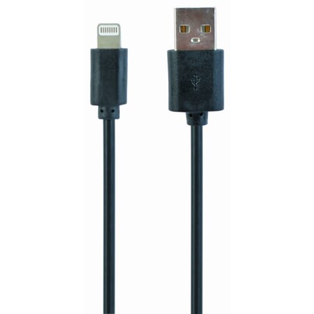 Gembird CC-USB2-AMLM-1M cable de conector Lightning Negro