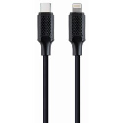 Gembird CC-USB2-CM8PM-1.5M cable de conector Lightning 1,5 m Negro