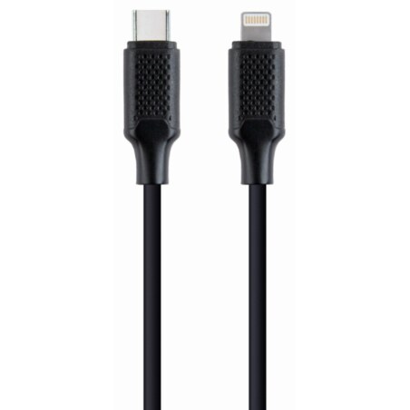 Gembird CC-USB2-CM8PM-1.5M cable de conector Lightning 1,5 m Negro