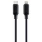 Gembird CC-USB2-CM8PM-1.5M cable de conector Lightning 1,5 m Negro