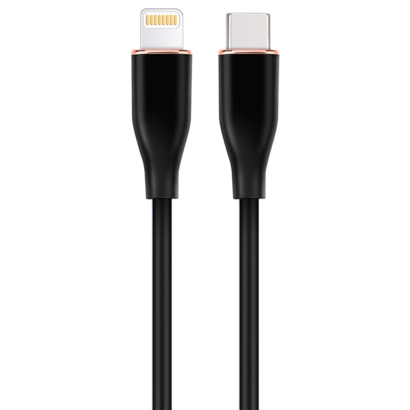 Gembird GMB Audio CC-USB2S-CM8PM-1.5M-BK cable de conector Lightning 1,5 m Negro