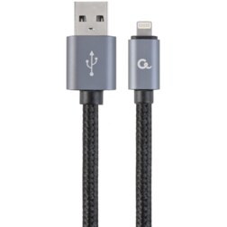 Gembird CCB-MUSB2B-AMLM-6 cable de conector Lightning 1,8 m Negro