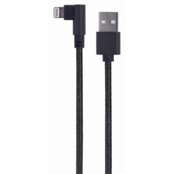 Gembird CC-USB2-AMLML-0.2M cable de conector Lightning 0,2 m Negro