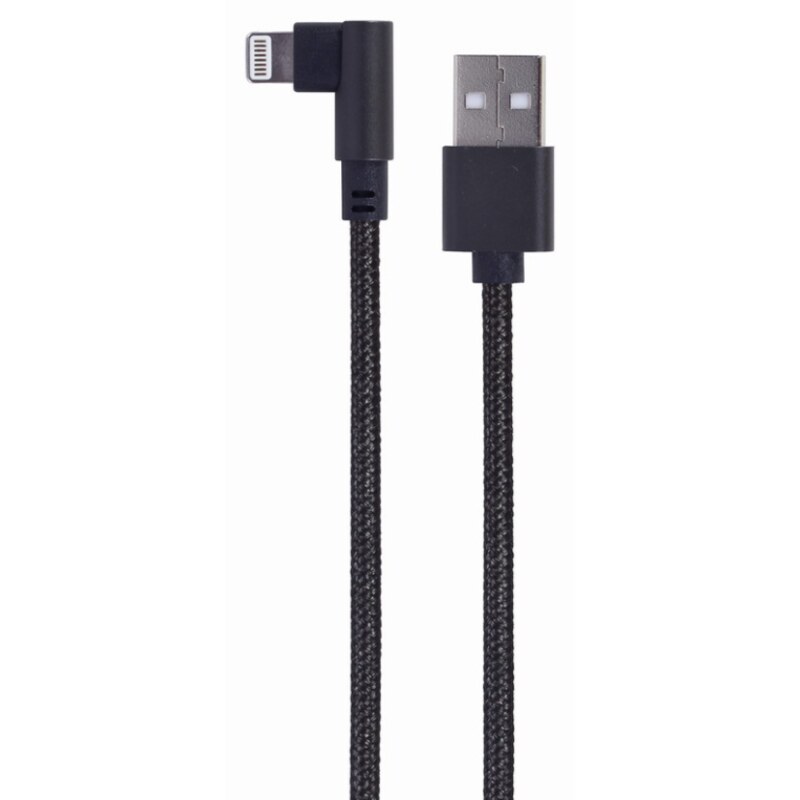 Gembird CC-USB2-AMLML-0.2M cable de conector Lightning 0,2 m Negro