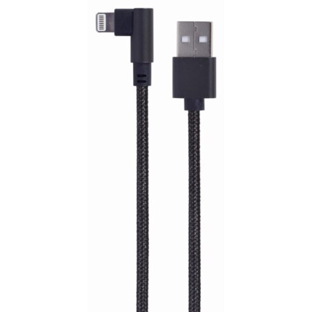 Gembird CC-USB2-AMLML-0.2M cable de conector Lightning 0,2 m Negro