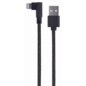 Gembird CC-USB2-AMLML-0.2M cable de conector Lightning 0,2 m Negro
