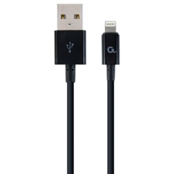 Cablexpert CC-USB2P-AMLM-1M cable de conector Lightning Negro