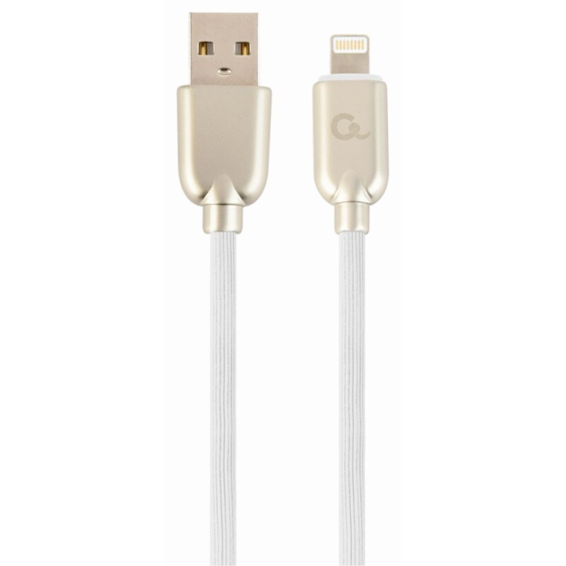 Cablexpert CC-USB2R-AMLM-1M-W cable de conector Lightning Blanco