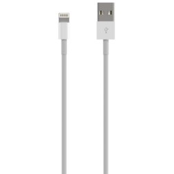 AISENS Cable Lightning A USB 2.0, Lightning/M-USB A/M, Blanco, 0.5 m