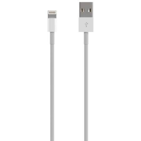 AISENS Cable Lightning A USB 2.0, Lightning/M-USB A/M, Blanco, 0.5 m
