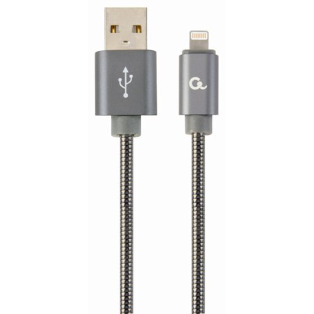 Cablexpert CC-USB2S-AMLM-1M-BG cable de conector Lightning 8 m Gris
