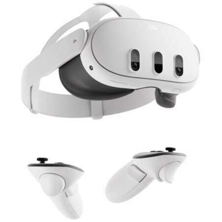 Meta Quest 3 Pantalla con montura para sujetar en la cabeza 515 g Negro, Blanco
