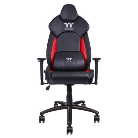 Thermaltake GGC-VCO-BRLWDS-01 silla para videojuegos Butaca para jugar Asiento acolchado Negro, Rojo