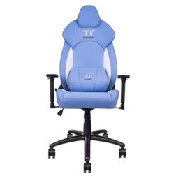 Thermaltake GGC-VCO-LWLWDS-01 silla para videojuegos Butaca para jugar Asiento acolchado Azul, Blanco