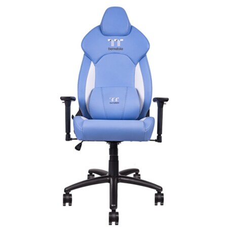 Thermaltake GGC-VCO-LWLWDS-01 silla para videojuegos Butaca para jugar Asiento acolchado Azul, Blanco