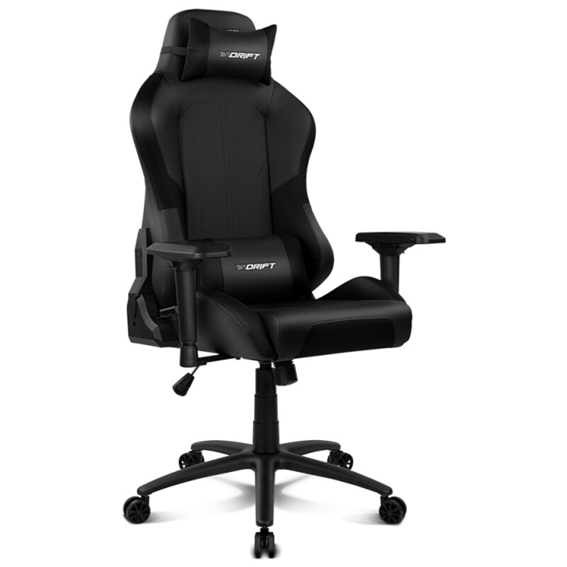 DRIFT DR250 Silla para videojuegos de PC Asiento acolchado tapizado Negro, Carbono
