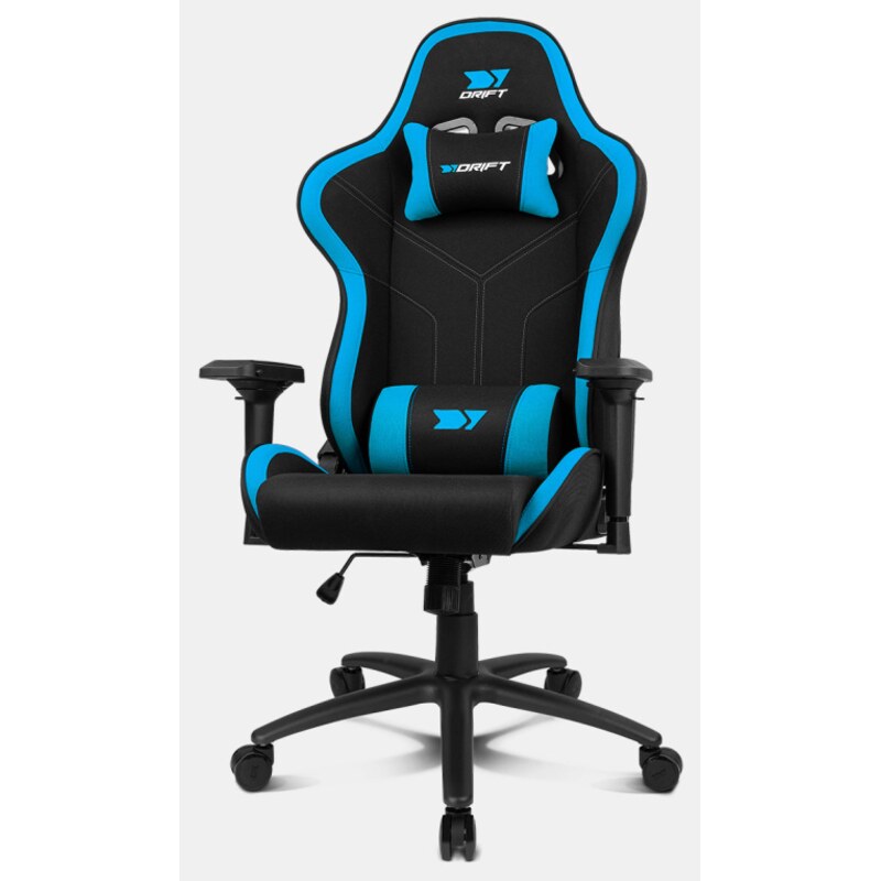 DRIFT DR110BL silla para videojuegos Butaca para jugar Asiento acolchado Negro, Azul