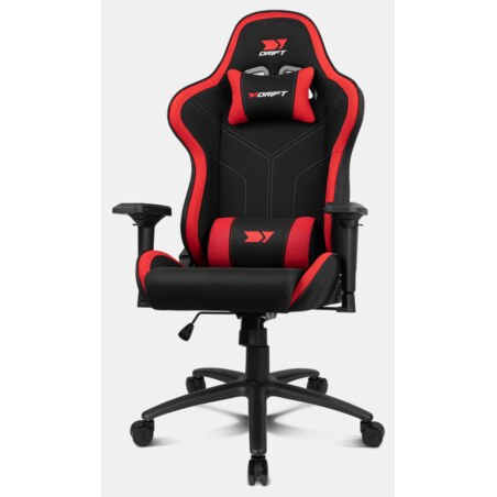 DRIFT DR110BR silla para videojuegos Butaca para jugar Asiento acolchado Negro, Rojo