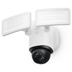 Eufy Security Floodlight Camera E340 con cable, giro de 360° e inclinación, grabación ininterrumpida, Wi-Fi de doble banda, 2000