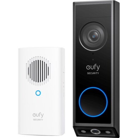 Eufy Security Video Doorbell E340, cámara doble con sistema de control de entregas, 2K Full HD y visión nocturna a color, por ca