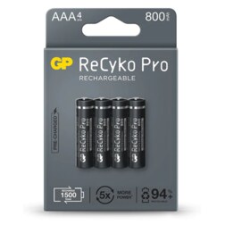 GP Batteries ReCyko Pro Batería recargable AAA Níquel-metal hidruro (NiMH)