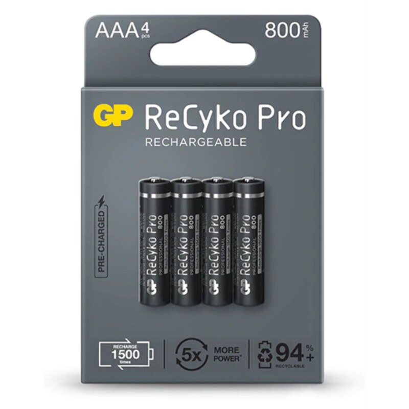 GP Batteries ReCyko Pro Batería recargable AAA Níquel-metal hidruro (NiMH)