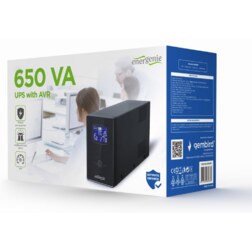 Gembird EG-UPS-031 sistema de alimentación ininterrumpida (UPS) 0,65 kVA 390 W 3 salidas AC