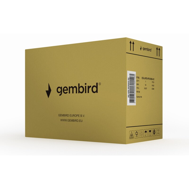 Gembird EG-UPS-PS3000-02 sistema de alimentación ininterrumpida (UPS) Línea interactiva 3 kVA 2400 W 6 salidas AC
