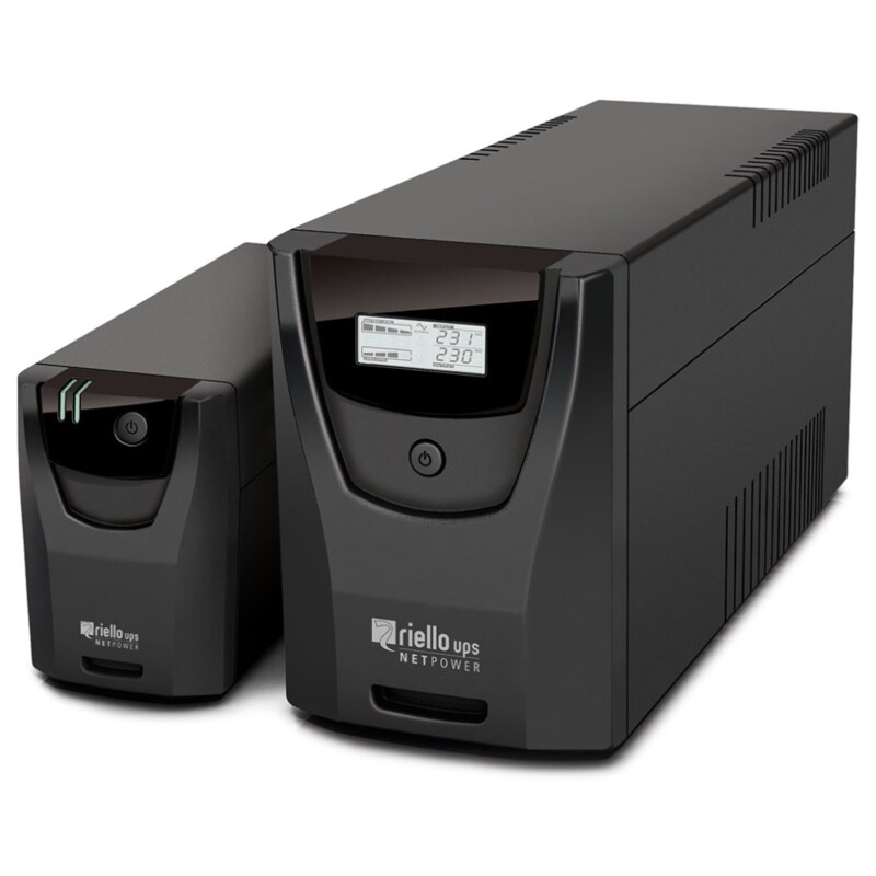 Riello Net Power sistema de alimentación ininterrumpida (UPS) Línea interactiva 0,6 kVA 360 W 4 salidas AC