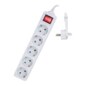 Ewent EW3955 base múltiple 1,5 m 5 salidas AC Interior Blanco