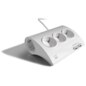 Ewent EW3935 base múltiple 1,5 m 5 salidas AC Interior Blanco