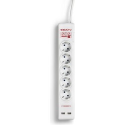 Salicru 680BA000002 limitador de tensión Blanco 5 salidas AC 250 V 1,5 m