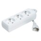 Neklan 1.2m Power Extension base múltiple 1,2 m 3 salidas AC Blanco