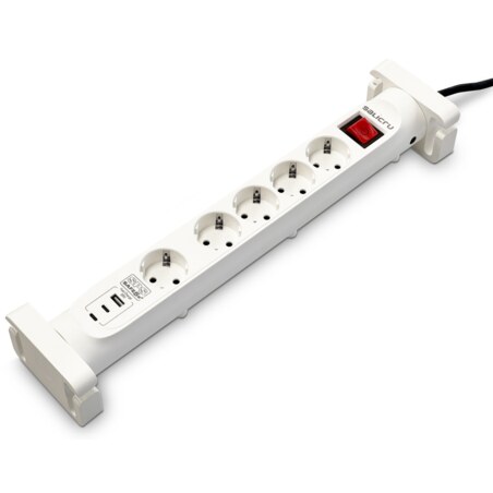Salicru SPS SAFE 5S+ Blanco 5 salidas AC 230 V 1,4 m