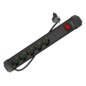Lanberg SP1-05F-0150-BK base múltiple 1,5 m 5 salidas AC Interior Negro
