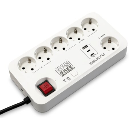 Salicru SPS SAFE MASTER+ Blanco 6 salidas AC 230 V 1,4 m