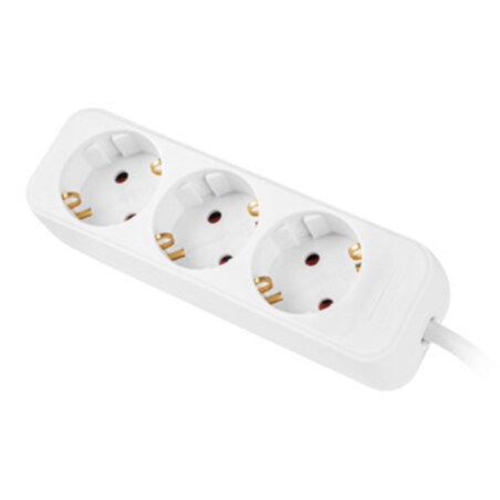 Lanberg PS0-03F-0150-W base múltiple 1,5 m 3 salidas AC Interior Blanco
