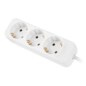 Lanberg PS0-03F-0150-W base múltiple 1,5 m 3 salidas AC Interior Blanco