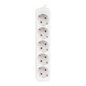 Lanberg PS0-05F-0300-W base múltiple 3 m 5 salidas AC Interior Blanco