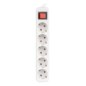 Lanberg PS1-05F-0300-W base múltiple 3 m 5 salidas AC Interior Blanco