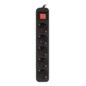 Lanberg PS1-05F-0150-BK base múltiple 1,5 m 5 salidas AC Interior Negro