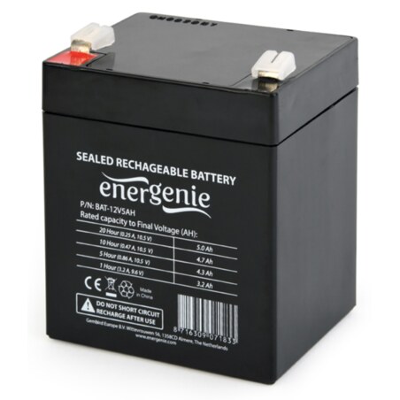 Gembird 12V, 5Ah Sealed Lead Acid (VRLA)