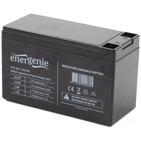 Gembird BAT-12V7AH - USV-Akku - 1 x 7 Ah Sealed Lead Acid (VRLA) 12 V