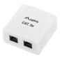 Lanberg OU5-0002-W caja de tomacorriente RJ-45 Blanco