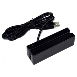 Premier BM-90 lector de tarjeta magnética USB Negro