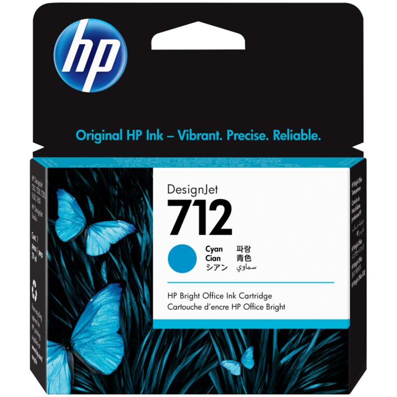 HP Cartucho de Tinta DesignJet 712 cian de 29 ml