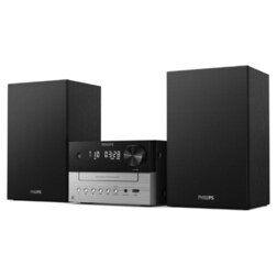 Philips TAM3205M2 sistema de audio para el hogar Microcadena de música para uso doméstico 20 W Negro, Plata